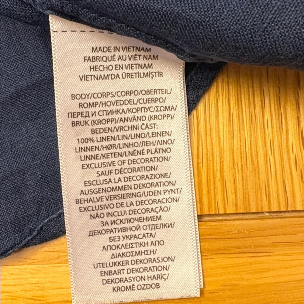 Ralph Lauren Boys  Navy Linen Shirt - size 5